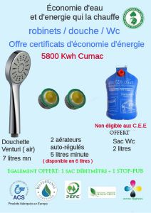 Certificat d'économie d'énergie kit hydro économe